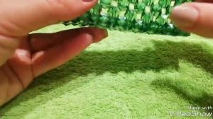 Прямоугольная салфетница из бусин.