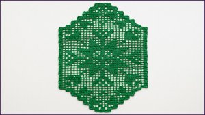 Филейная салфетка крючком. Филейное вязание. Салфетка крючком.