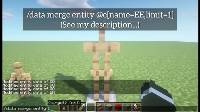 How to Modify Armor Stand With Name Tag in Minecraft Java Edition 1.16.5 смотреть онлайн