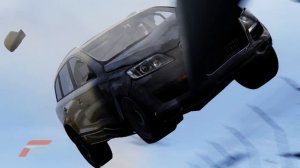 240km/h Crash Test Audi Q7 V12 TDi