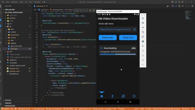 Flutter App - Download Video #1