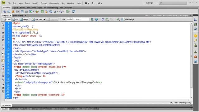 09  Shopping Cart PHP Multidimensional Array