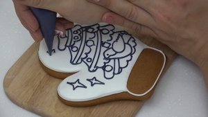 Новогодняя пряничная раскраска: мастер-класс Веры Черневич