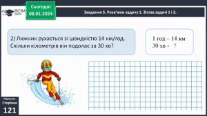 Розв’язуємо прості задачі з величинами: подоланий шлях, швидкість руху, час руху 4 клас Скворцова