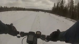 Downhill Fun. Surly Pugsley Necromancer. Fat Tire Snow Bike. Gopro Hero2.