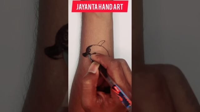 dolphin ? tattoo on hand art #dolphin #tattoo #hand #art #viral #shorts #short