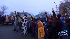 В Геническе состоялось праздничное открытие главной елки 2017