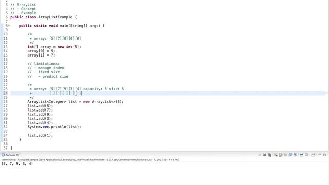 Java Tutorial: Intro to ArrayList смотреть онлайн