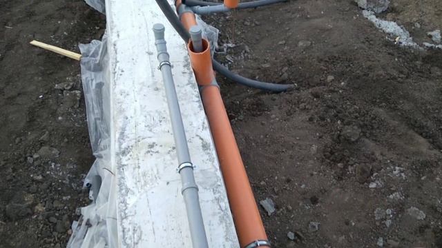 Разводка канализации по фундаменту