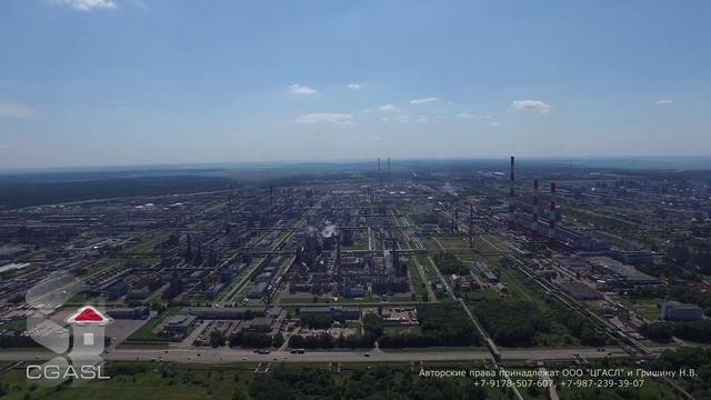 Аэросъемка завода "Нижнекамскнефтехим"