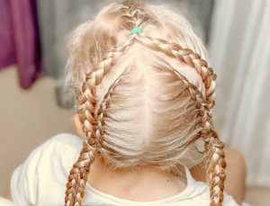 Двойная коса | Прически для девочек