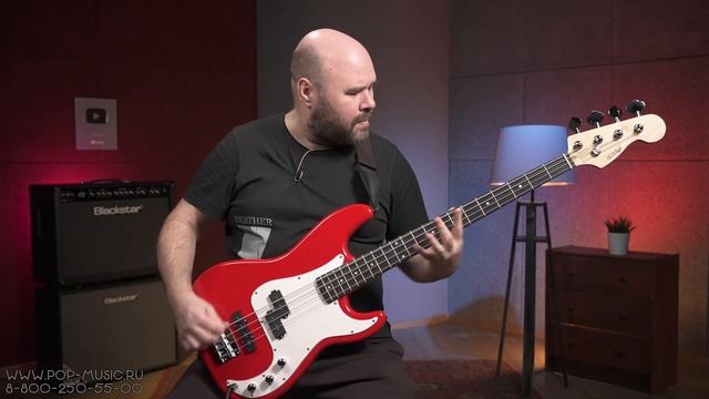 Бас-гитара HOMAGE HEB710 - самый бюджетный бас! смотреть онлайн