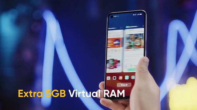 Смартфон Realme 8i 4  128 ГБ экран 66  ии Тройная камера 50 МП