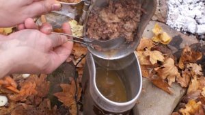 Плов в походе, в армейском котелке.