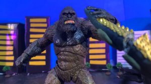 Legendary Godzilla and Kong vs Gigan an epic battle stop motion