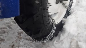 Бюджетные цепи на колеса минитрактора