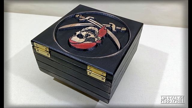 ОБЗОР Шкатулка "Весёлый Роджер" смотреть онлайн