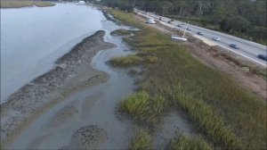 Sunset over Beaufort, SC from Factory Creek with DJI Phantom