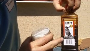 Имитация цоколя под дикий камень (покраска).