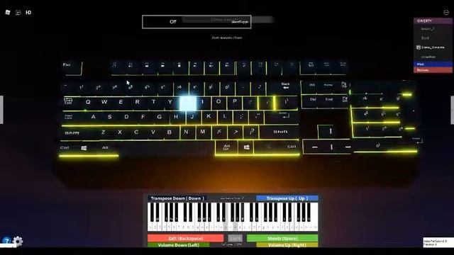 Jojo Stone Ocean Theme/Jolyne theme on Roblox Piano смотреть онлайн