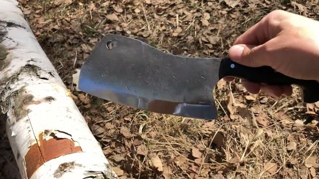 Тяпка для мяса из кованой стали х12мф от кузницы «Акела». смотреть онлайн