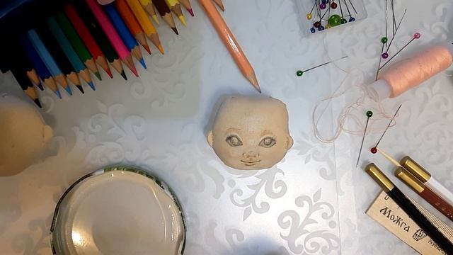 Как нарисовать лицо кукле. Часть 1. Роспись лица текстильной куклы поэтапно. смотреть онлайн