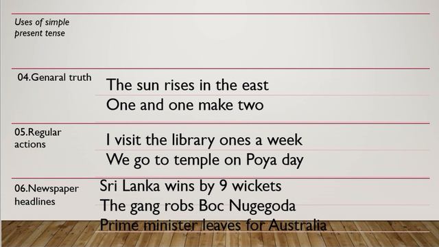 Simple Present Tense  Tutorial  හරයටම කතනදද Present Tense පවචච කරනන?