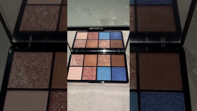 Тени лимитка Artdeco Eyelights Palette, свотчи.