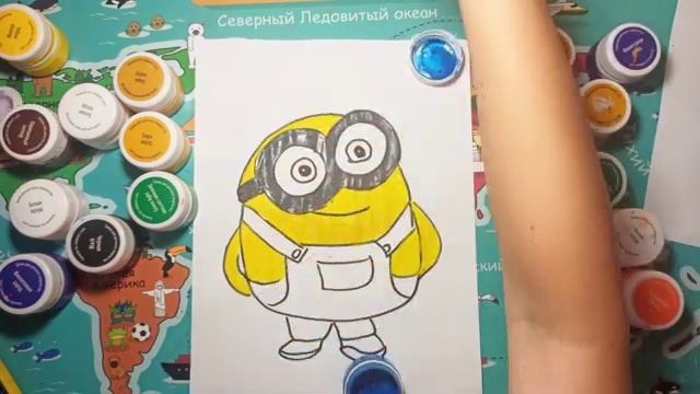 Как нарисовать Миньона из Гадкий Я  / How to Draw a Minion