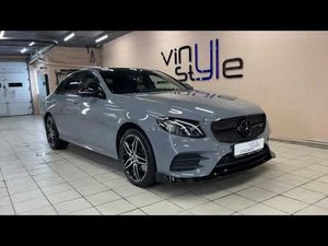 Mercedes E200 - оклейка кузова пленкой цвета Nardo Grey