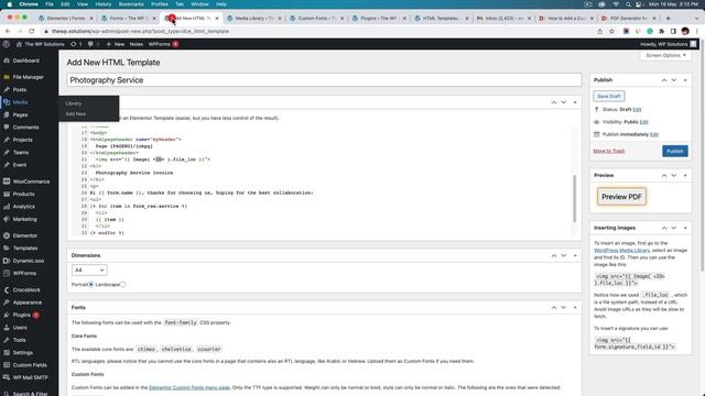 How to Generate PDF with Elementor Form (including Signature) - using HTML Converter смотреть онлайн