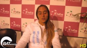 Florencia Molinero y la serie de Fed Cup de Argentina frente a China