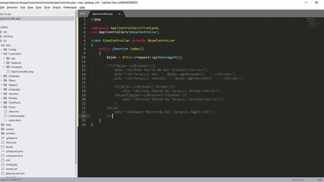 CodeIgniter 4 | Kullanıcı Tarayıcı - Mobil Cihaz - İşletim Sistemi Bilgilerini Öğrenme смотреть онлайн