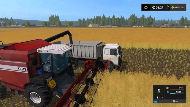 Farming Simulator 2017. НОВОСВЕТЛОВКА. Грузовик МАЗ-6303 И ПРИЦЕП. смотреть онлайн