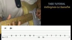 Unforgiven-Le Sserafim electric guitar cover with TABS #electricguitarcover #tabguitar #lesserafim