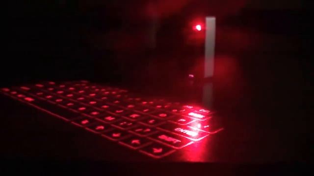 Виртуальная лазерная клавиатура Bluetooth.Лазерная проекция. смотреть онлайн