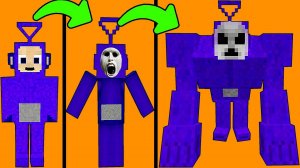 КАК МЕНЯЛСЯ ПРОКЛЯТЫЙ ТЕЛЕПУЗИК И ЕГО ЖИЗНЕННЫЙ ЦИКЛ В МАЙНКРАФТ slendytubbies minecraft pe mod