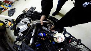 Install exhaust BRP Summit G4 / Установка глушителя на BRP Summit G4