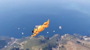 Toy Freddy in GTA 5: Crazy Ragdolls [Flooded Los Santos | FNAF Animatronics] - Episode 2