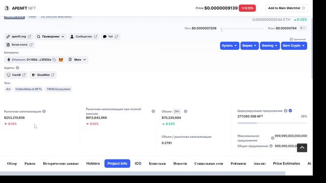 APENFT - ПОЛНЫЙ ОБЗОР ПРОЕКТА! ПРОДОЛЖАЮЩИЙСЯ AIRDROP НА BINANCE!