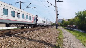 Электровоз ВЛ10 - 1414 с поездом 091М Москва - Севастополь