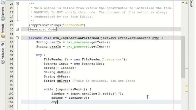 Java Login смотреть онлайн