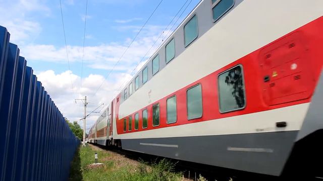 НА ПОЛНОЙ СКОРОСТИ - ТРИ ПОЕЗА за 3 минуты на перегоне ст. Придача - ст. Масловка ЮВЖД. смотреть онлайн