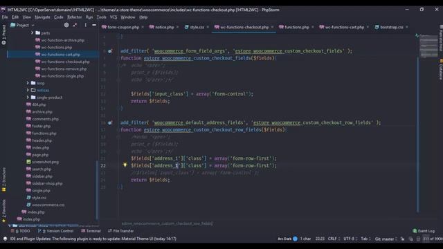 Натяжка на WooCommerce. HTML2WC. Часть #9.2. Настройка страницы оформления заказа (страница чекаута