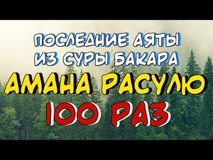 Бакара - Амана Расулю 100 РАЗ! Транскрипция и арабский текст