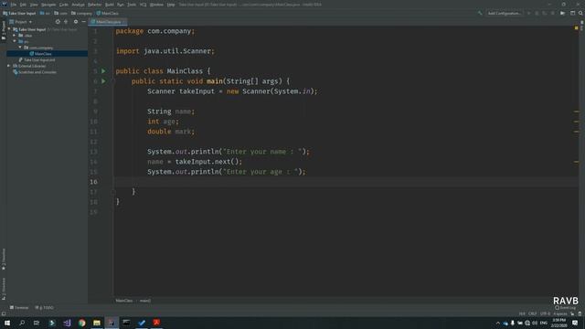 Take user input using Scanner class - JAVA Programming in Sinhala | RAVB смотреть онлайн