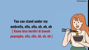 UMBRELLA - RIHANNA ( lirik terjemahan ) When the sun shines, we'll shine together ~