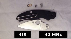 Определение характеристик реплики Spyderco UKPK (хим состав, твердость)