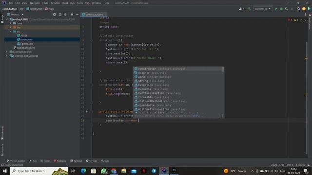 CONSTRUCTOR IN JAVA @Codimee