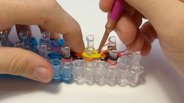 Браслет ДЖУЛИЯ из резинок Rainbow Loom Bands. Урок 299 | Bracelet Rainbow Loom